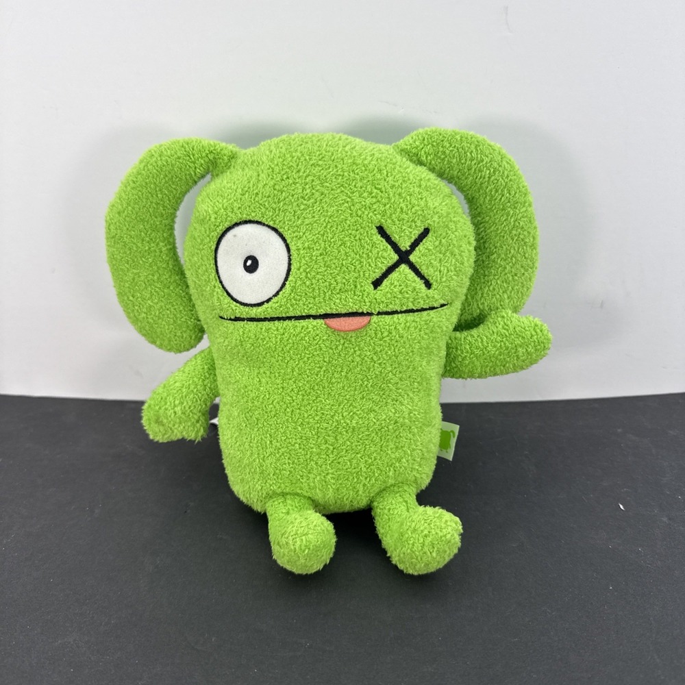 Ugly Dolls OX Hasbro Bright Green 8in Plush Stuffed Animal 2019 EUC